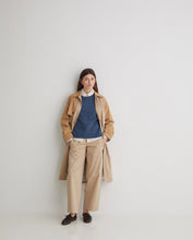 Ecru striped long-sleeve shirt