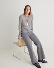 Grey organic-cotton wide-leg jeans
