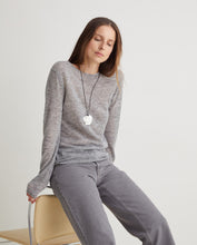 Grey organic-cotton wide-leg jeans