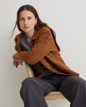 Brown 100% suede jacket