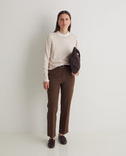Brown leather maxi tote bag