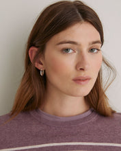 Mauve striped organic-cotton sweater