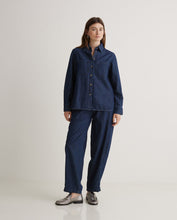 Blue denim shirt