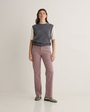 Mauve organic-cotton straight jeans