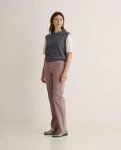 Mauve organic-cotton straight jeans