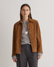 Brown 100% suede jacket