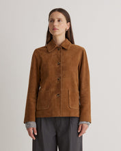Brown 100% suede jacket