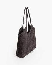 Brown leather maxi tote bag