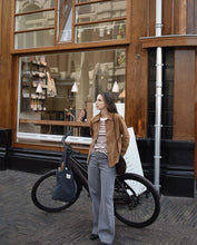 Grey organic-cotton wide-leg jeans