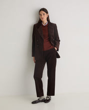 Terracotta merino-wool wide sweater