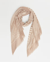 TWO-TONE PRINT FOULARD BEIGE