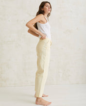 STRAIGHT DENIM TROUSERS LIGHT YELLOW