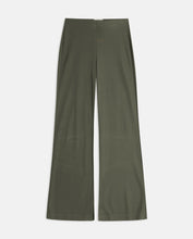 FLARED KNIT TROUSERS KHAKI