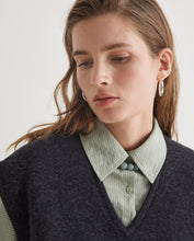 Lead-grey boiled-wool vest