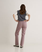 Mauve organic-cotton straight jeans