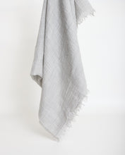 Light grey 100% wool soft foulard