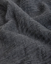 Grey 100% wool soft foulard