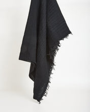 Black 100% wool soft foulard