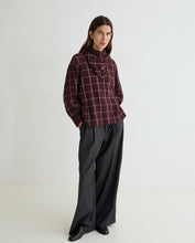 CHECK SHIRT WITH SCARF