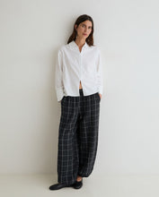 CHECK HAREM TROUSERS