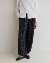CHECK HAREM TROUSERS