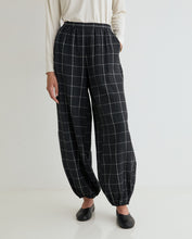 CHECK HAREM TROUSERS