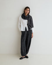 CHECK HAREM TROUSERS