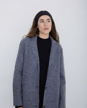 100% WOOL COAT GREY