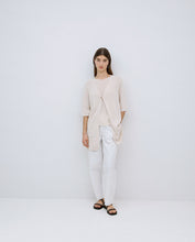ECRU LONG KNIT CARDIGAN