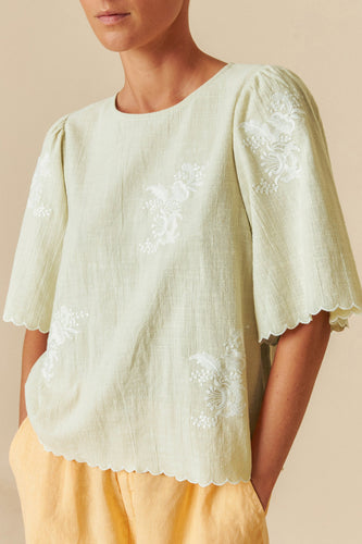 BUTTERFLY SLEEVE BLOUSE