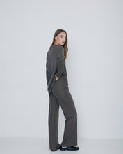 FLARED KNIT TROUSERS KHAKI