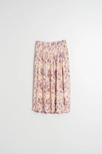 WATERCOLOR MIDI SKIRT AUBERGINE