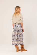 WATERCOLOR MIDI SKIRT BLUE