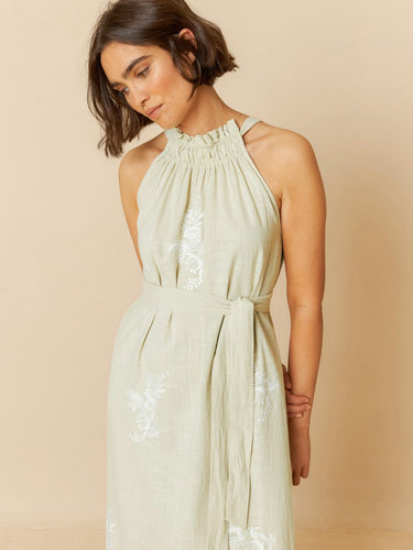 HALTER COLLAR DRESS