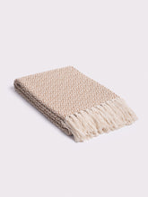 Patterned Cotton Blanket - Camel