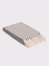 Patterned Cotton Blanket - Grey