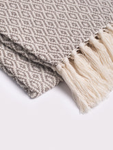 Patterned Cotton Blanket - Grey